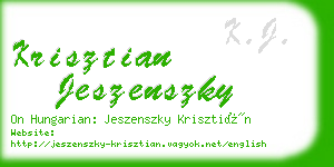 krisztian jeszenszky business card